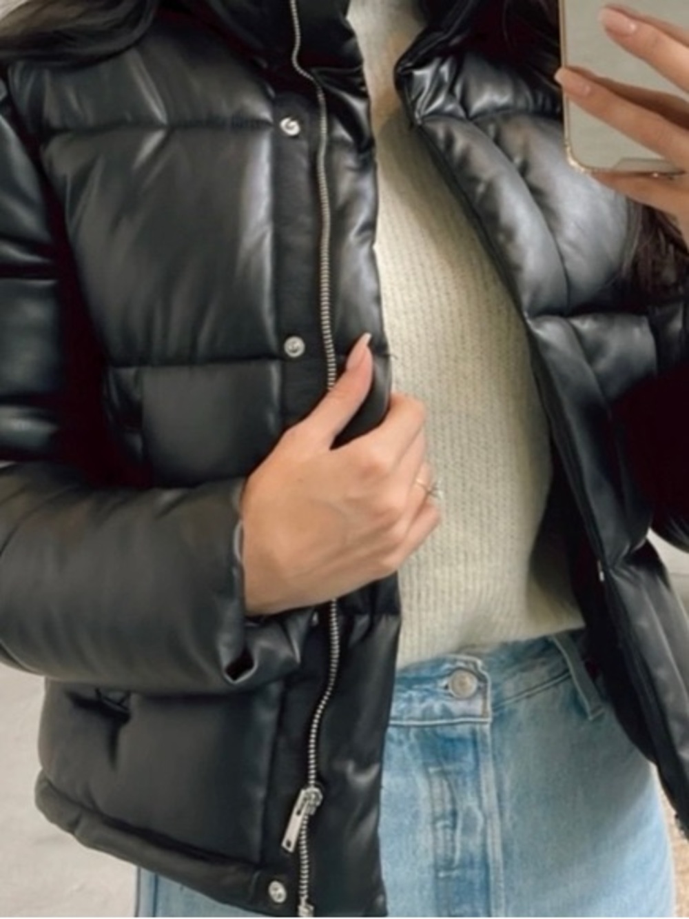 Dex Black Quilted Puffer Jacket